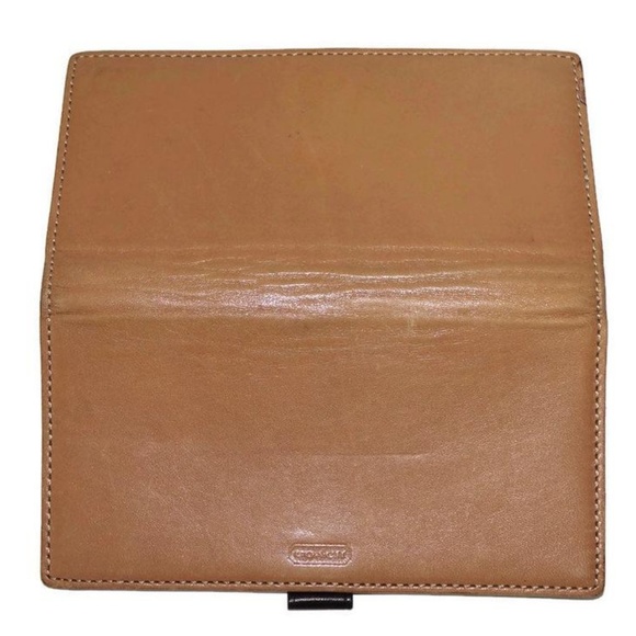 Coach Soho Wallet & Checkbook Cover Tan Leather - Picture 8 of 8